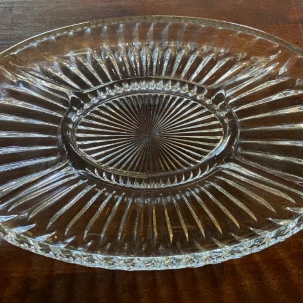 Crystal Pinwheel Serving Platter
